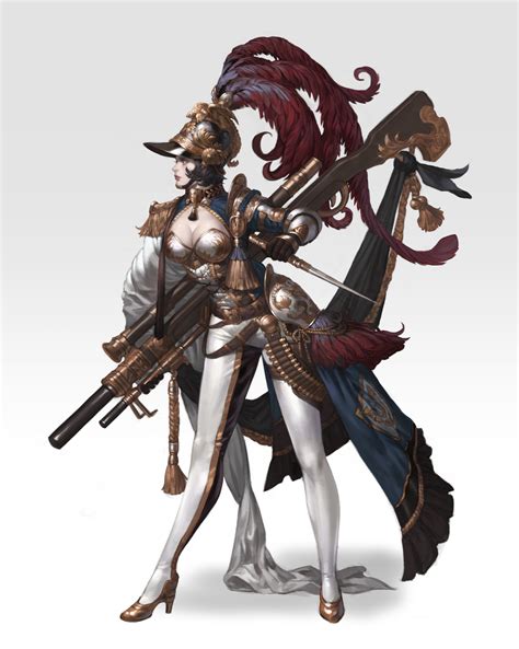 ArtStation Gunner Vam Co Fantasy Art Women Character Art