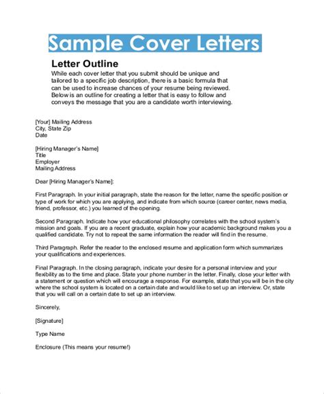 You can also make use of the generic cover letter when you upload your resume and cover letter to a general job board or submit your resume to an employment agency to help you find a. FREE 8+ Sample Cover Letter Formats in PDF