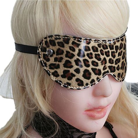 Adult Sex Toys Party Mask Shade Sleep Goggles Leopard Plush Goggles