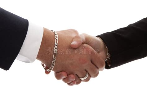 Two Persons Shaking Hands In Closeup Stock Photo Image Of Hello Deal