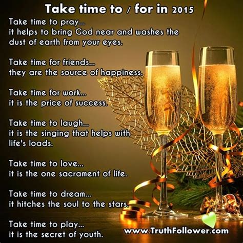 Take Time To For In 2015