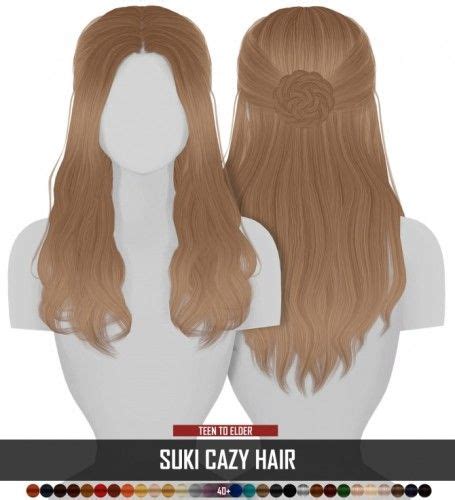 Suki Cazy Hair By Thiago Mitchell By Redheadsims For The Sims 4