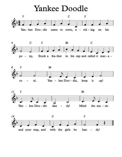 Print and download 'ode to joy' from symphony no. Free Sheet Music for Yankee Doodle. Children's Song. Enjoy ...