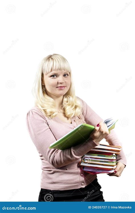 Beautiful Girl Holding Book Stock Image Image Of Literature Student