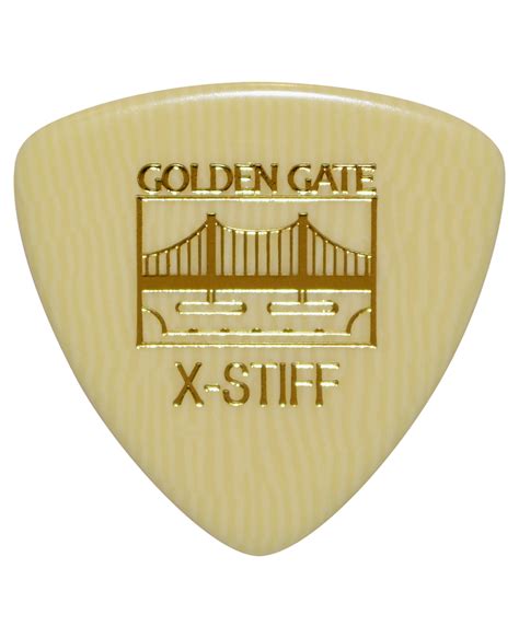 Golden Gate Mp 101 Deluxe Flat Pick Large Triangle Extra Stiff Ivoroid Dozen Saga Music
