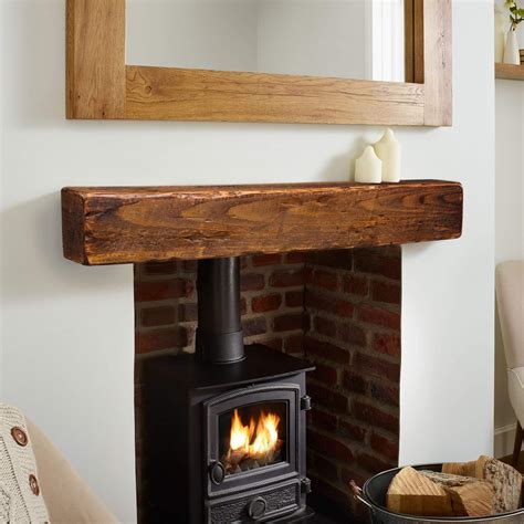 Modern Reclaimed Wood Fireplace Mantel Dhaverkate
