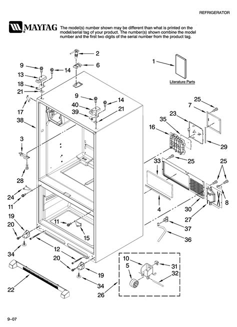 Whirlpool French Door Refrigerator Parts Diagram