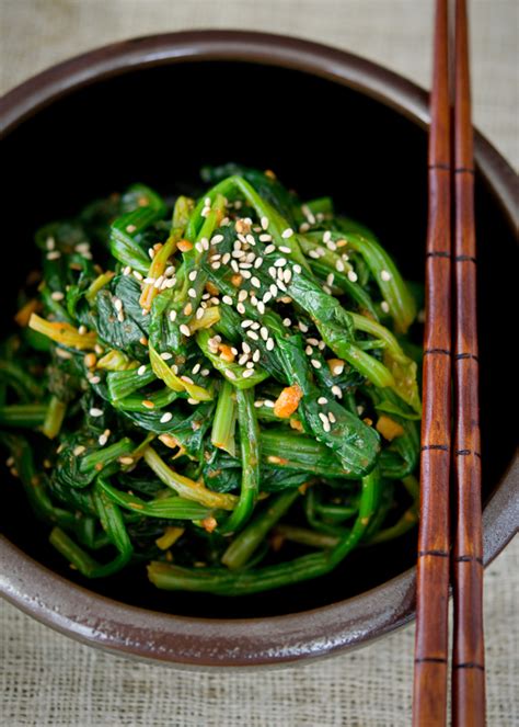 Rustic Korean Spinach Sigeumchi Namul Beyond Kimchee