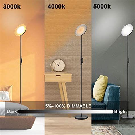 Joofo Floor Lamp30w2400lm Sky Led Modern Torchiere 3 Color