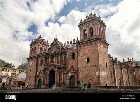 Peru Cusco Basilica Catedral Stock Photo Alamy