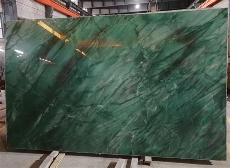 Natural Stone Polishedhoned Emeraldbotanic Green Quartzite Slabs For