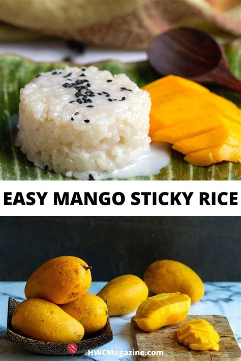 Mango sticky rice originated from thailand and is understandably one of its most famous desserts that you can find at many thai restaurants in america. Easy Mango Sticky Rice | Recipe in 2020 | Mango sticky ...