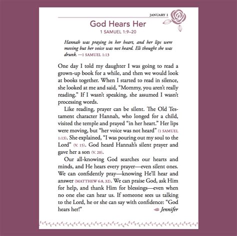 God Hears Her 365 Devotions For Women By Women Our Daily Bread