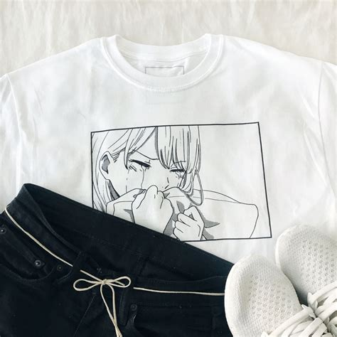 Black And White Anime Shirt