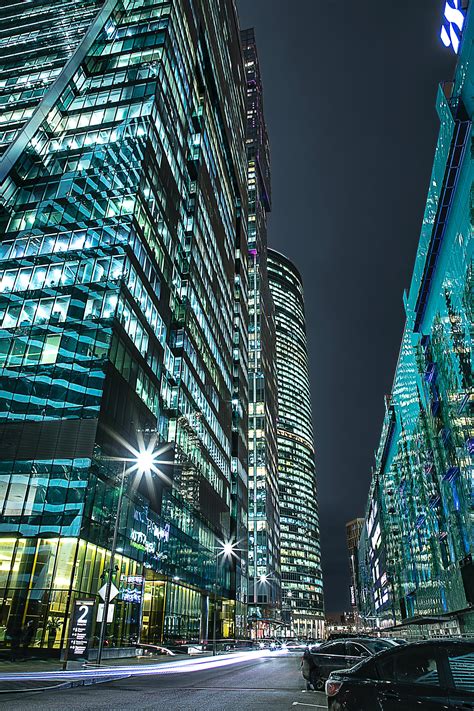 Photo Of City Buildings During Nighttime · Free Stock Photo