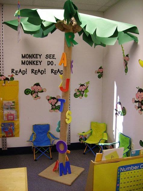 Love The Chica Chica Boom Boom Coconut Tree In The Middle Of The Reading Area Preschool