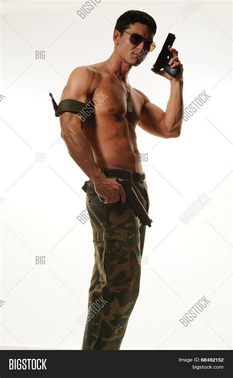 Sexy Military Man Image Photo Free Trial Bigstock