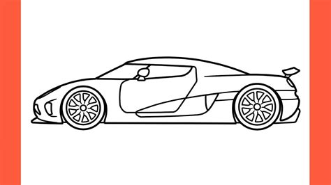 How To Draw A Koenigsegg Agera R Easy Drawing Koenigsegg 2013 Sports