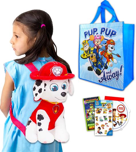 Nick Shop Paw Patrol Marshall Plushie And Tote Bag For Kids Bundle