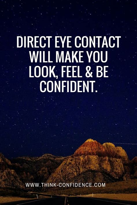 How To Use Effective Eye Contact To Look Confident Great Tips And