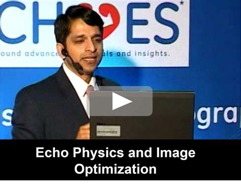 Echo Physics And Image Optimization Medical Physics