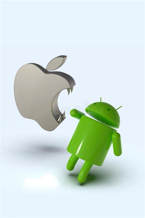 Apple Logo Android Logo Isolated Stock Illustrations 338 Apple Logo