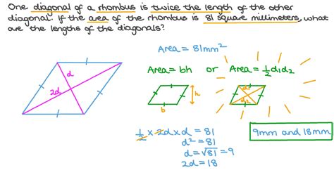 Formula Area Of Rhombus Pametno
