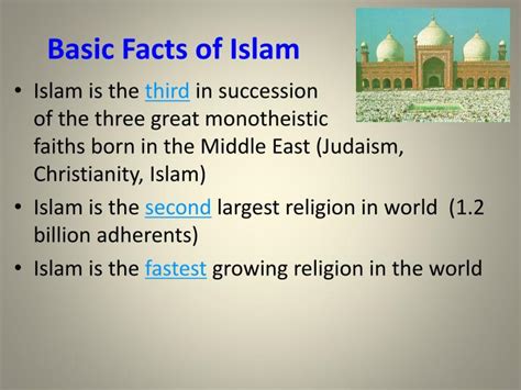 Ppt Basic Facts Of Islam Powerpoint Presentation Free Download Id