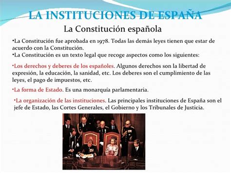 Tema 12 Las Instituciones De España Y Las De Tu Comunidad