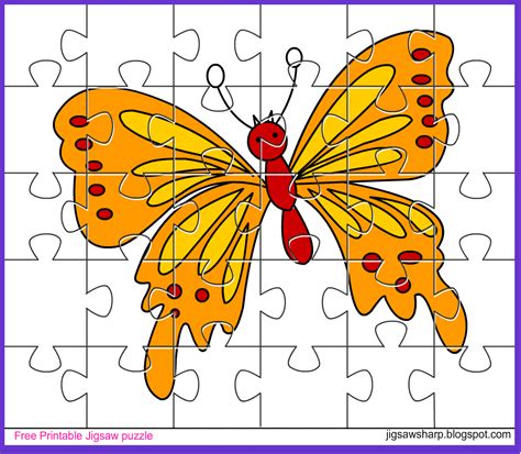 Use multiplayer mode to play with family and friends. Free Printable Jigsaw Puzzle Game: Butterfly Jigsaw Puzzle