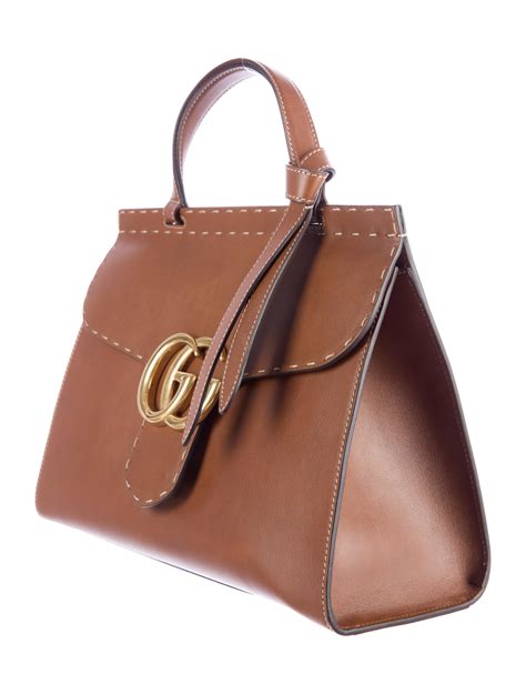 Gucci Gg Marmont Top Handle Bag Handbags Guc87502 The Realreal