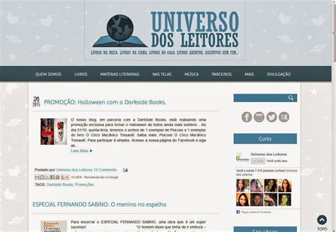 UNIVERSO DOS LEITORES Estreia Da Revista Cultural Universo Dos Leitores