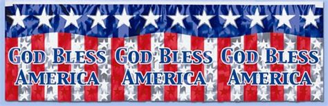 God Bless America Banner Partycheap