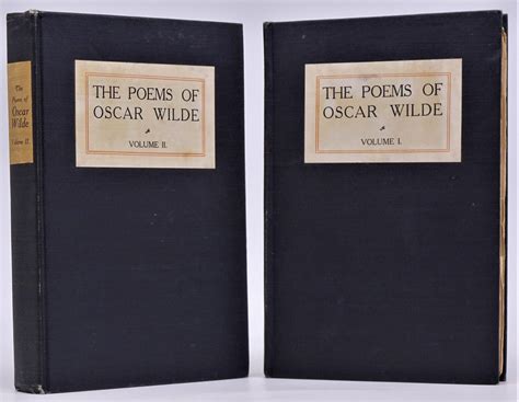 The Poems Of Oscar Wilde Two Volumes By Wilde Oscar Near Fine Cloth