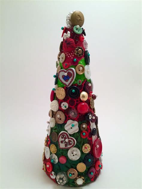 Button Craft Christmas Tree Christmas Crafts Christmas Tree Novelty