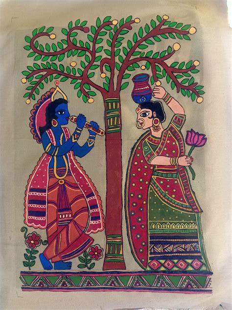Radha Krishna Madhubani Painting Manufacturer In Tela Vrogue Co