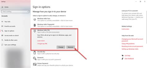 How To Remove The Pin From Windows 10
