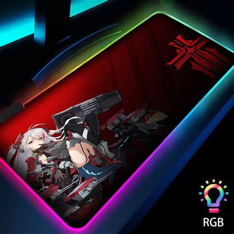 Prince Eugen Azur Lane Anime Girls Sexy Mouse Pad Gaming Desk Rgb Cheap Gamer Computer Led Cute