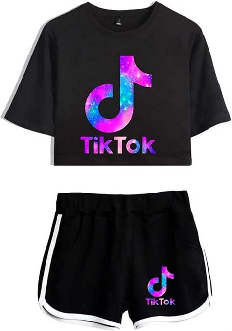 Tik Tok Girls Summer Clothes 3d T Shirt With Short Pants Outfit 2 Piece