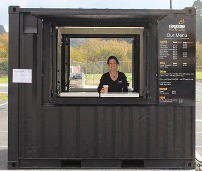 As 45 ft are not a usual size and not easy for shipping. drive through coffee - Google Search | Container coffee ...