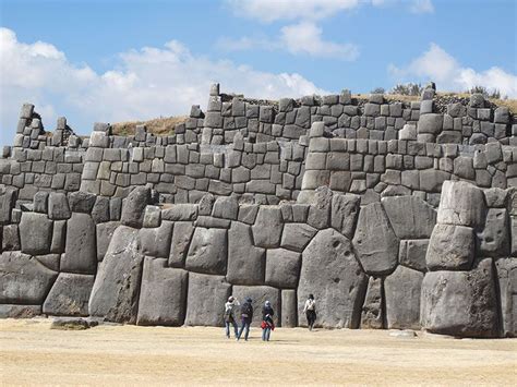 Sacsahuaman Is An Incan Walled Complex Near Cusco Peru Made Of Large