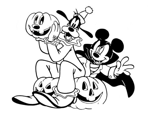 Mickey Mouse Halloween Drawing