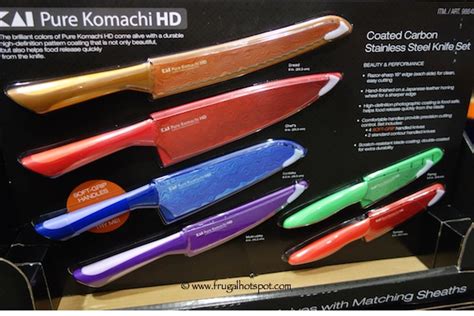 Costco Sale Kai Pure Komachi Hd Coated Carbon Stainless Steel Knives 6