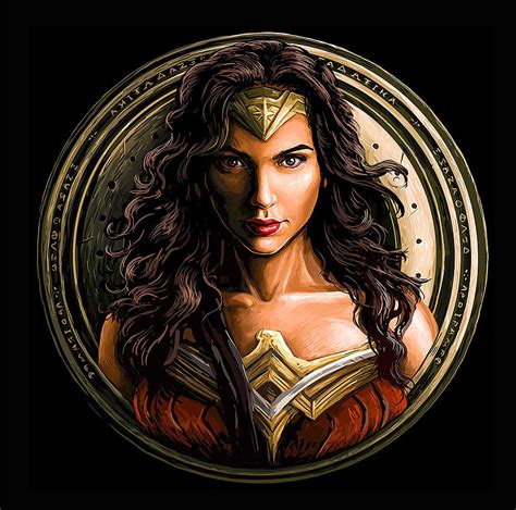 Wonder Woman Gal Gadot Digital Art By Almahyra Adiwidya Fine Art America