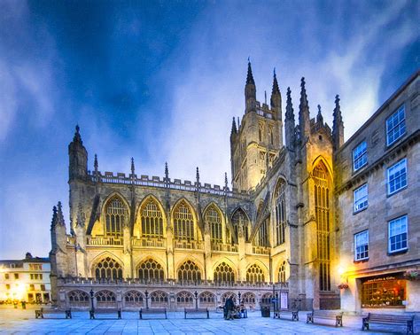 Soaring Perpendicular Gothic Architecture Of Bath Abbey Photograph By