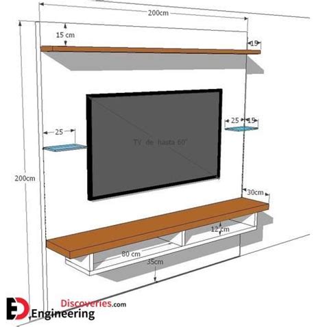 Tv Unit Dimensions And Size Guide Engineering Discoveries Modern Tv