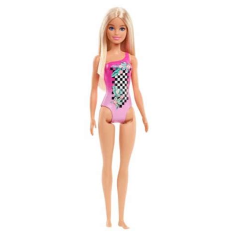 Mattel Barbie Beach Doll Tropical Checkers Swimsuit Doll 1 Unit Fred Meyer