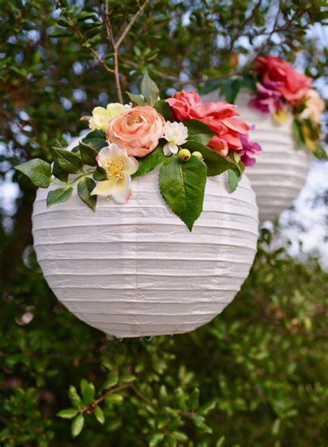 DIY Flower Paper Lanterns Tutorial - Make Life Lovely