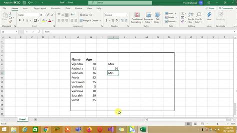 How To Use The Min And Max Functions In Excel Excel Min Max Functions