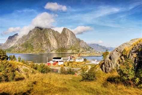 Norway Nature Coast Mountain Landscape Stock Photo Image Of Fjord